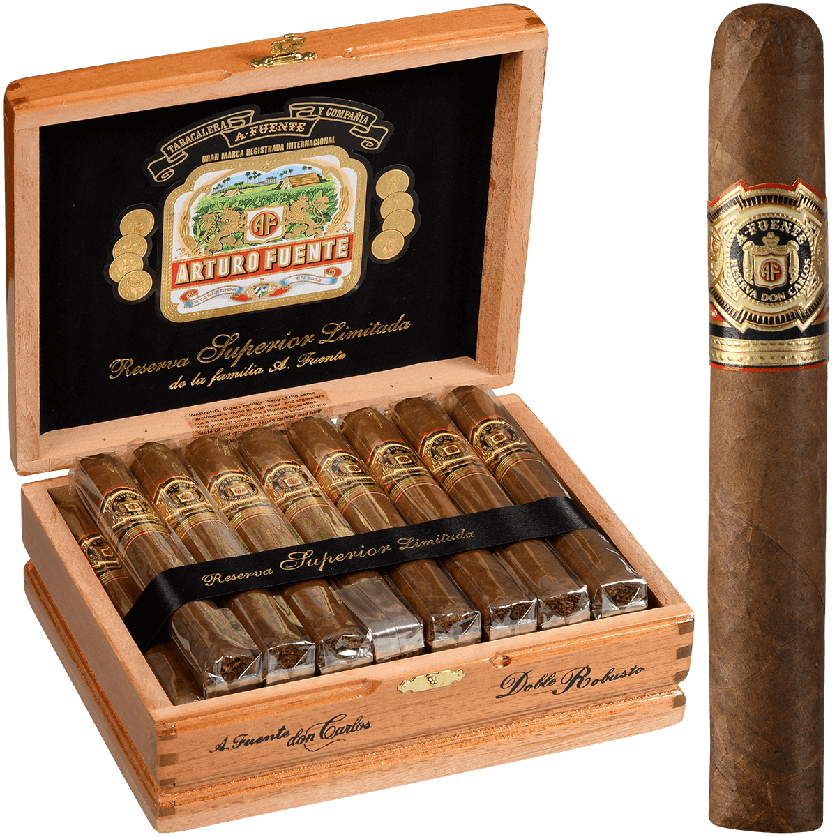 Arturo Fuente Don Carlos Double Robusto 25 Ct. Box 5.75X52