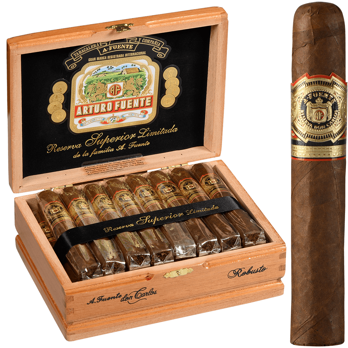 Arturo Fuente Don Carlos Robusto 25 Ct. Box 5.25X50