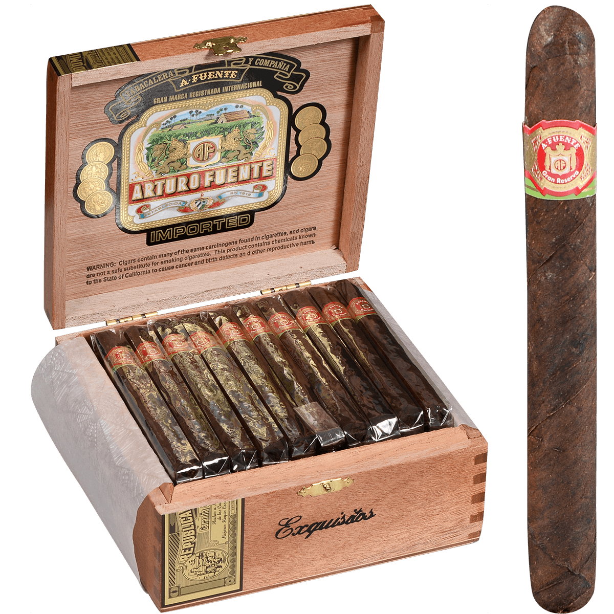 Arturo Fuente Exquisitos Maduro 50 Ct. Box 4.50X34