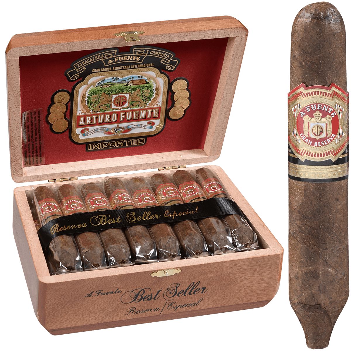 Arturo Fuente Hemingway Best Seller Natural 25 Ct. Box 5.00X43/55