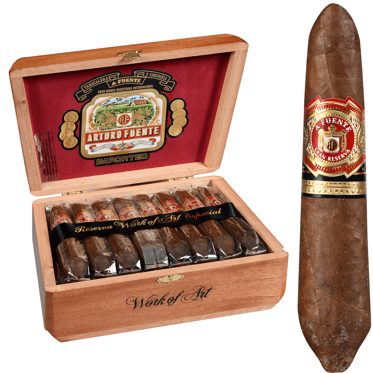 Arturo Fuente Hemingway Work Of Art Natural 25 Ct. Box 5.00X56