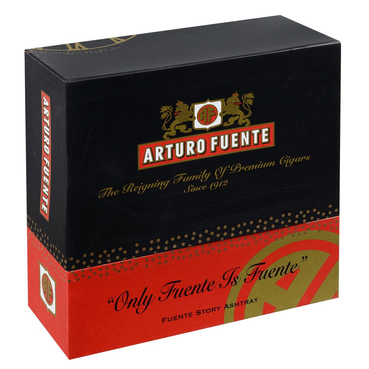 Arturo Fuente Ashtray Rnd Dec Ceramic Hands Of Time Red