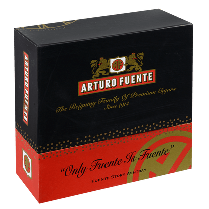 Arturo Fuente Ashtray Rnd Dec Ceramic Hands Of Time Red