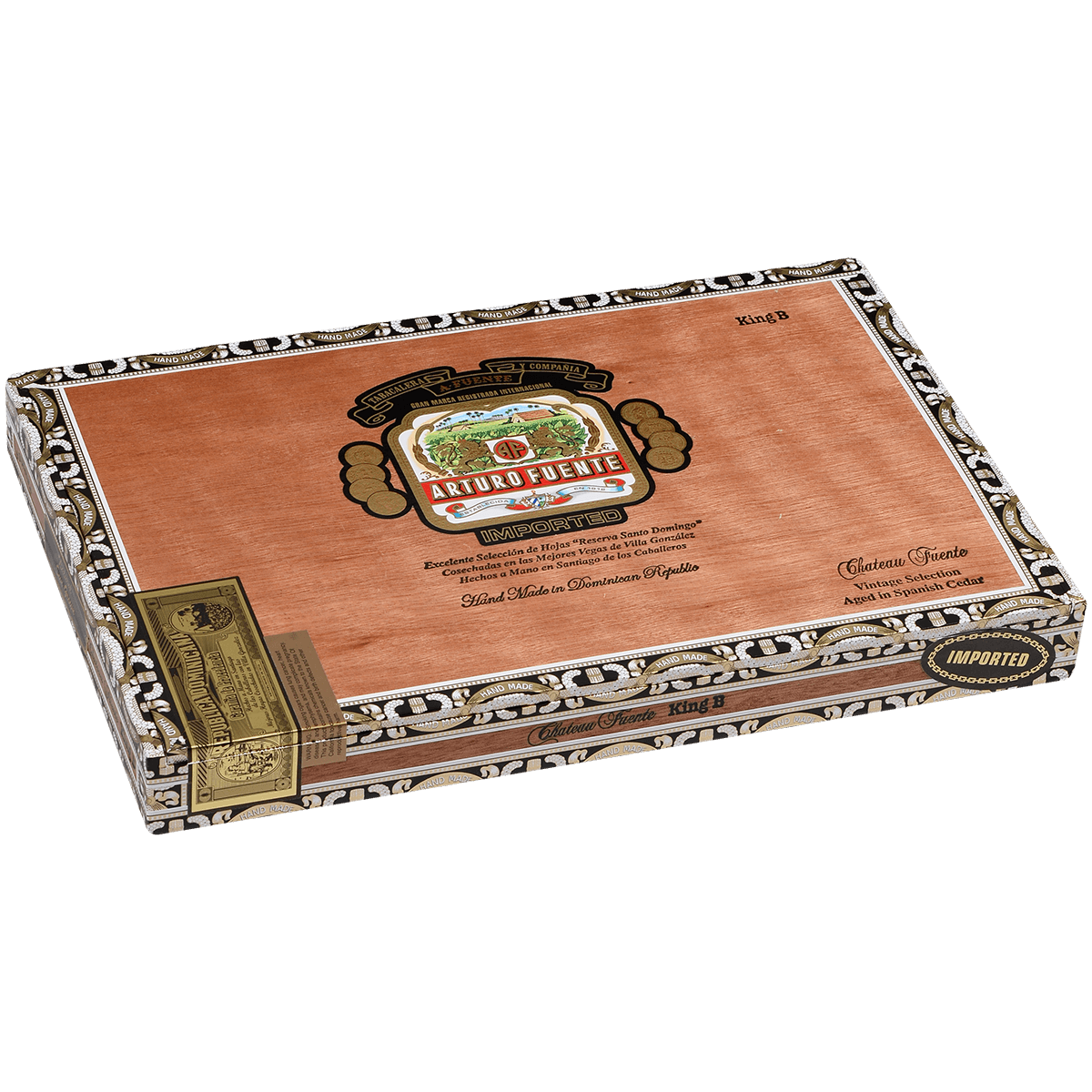 Arturo Fuente Chateau King B Rosado Sun Grown 18 Ct. Box 6.50X55
