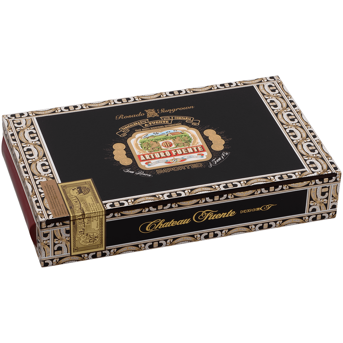 Arturo Fuente Chateau King T Rosado Sun Grown Aluminum Tubes 24 Ct. 7.00X49