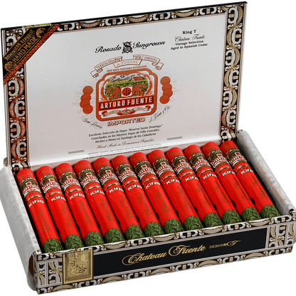 Arturo Fuente Chateau King T Rosado Sun Grown Aluminum Tubes 24 Ct. 7.00X49