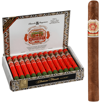 Arturo Fuente Chateau King T Rosado Sun Grown Aluminum Tubes 24 Ct. 7.00X49