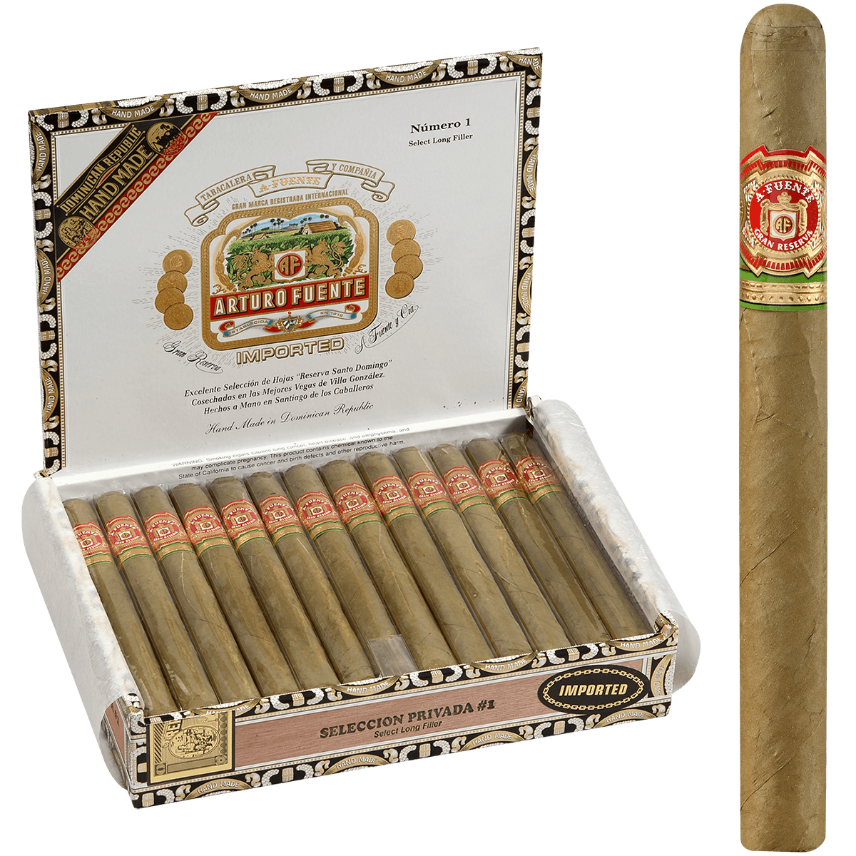 Arturo Fuente Seleccion Privada #1 Claro 25 Ct. Box 6.75X44