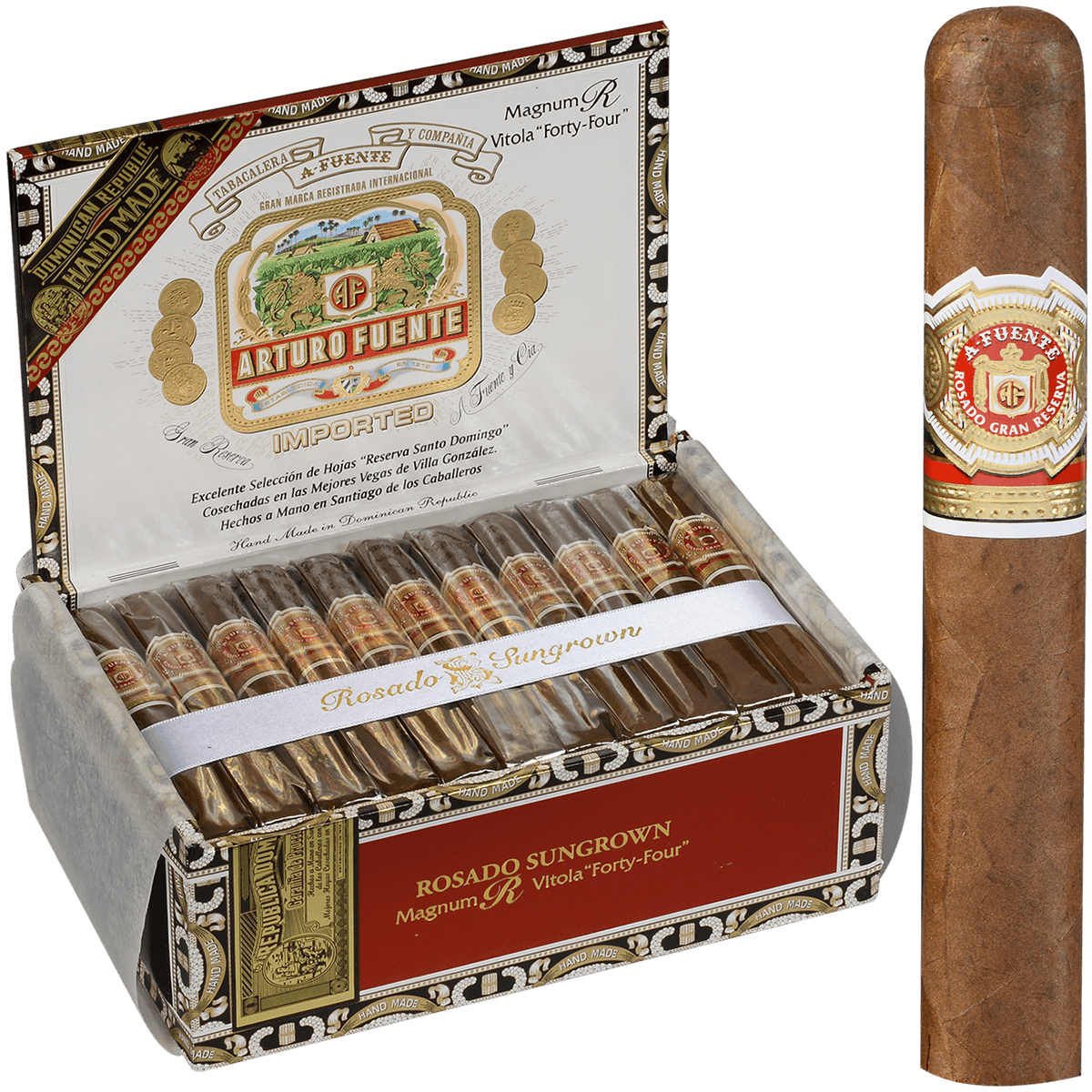 Arturo Fuente Rosado Sungrown Magnum R44 44 Ct. Box 4.85X47