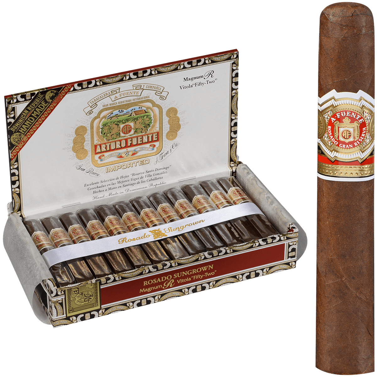Arturo Fuente Rosado Sungrown Magnum R52 25 Ct. Box 5.00X52