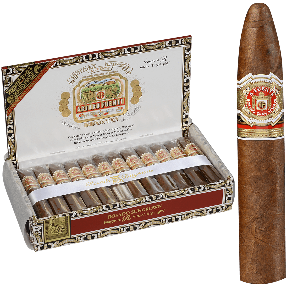 Arturo Fuente Rosado Sungrown Magnum R58 25 Ct. Box 6.25X58