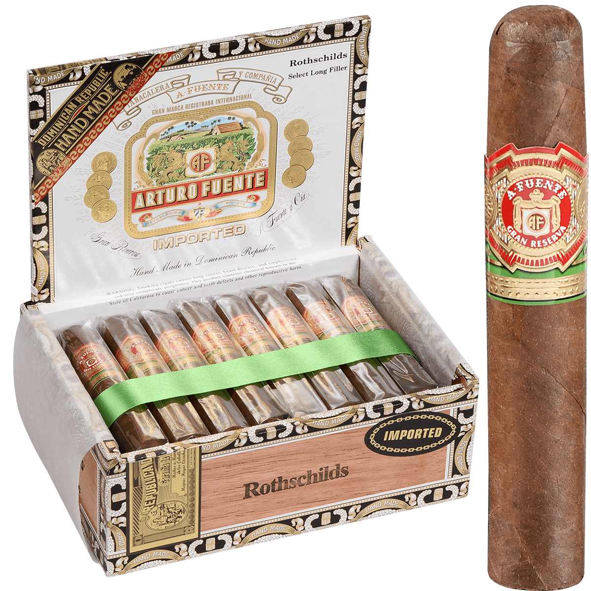 Arturo Fuente Rothchild Natural 25 Ct. Box 4.50X50