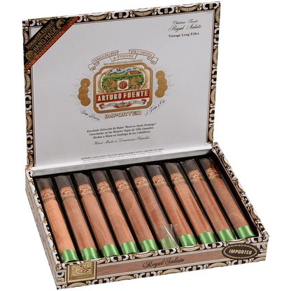 Arturo Fuente Royal Salute Maduro 10 Ct. Box 7.63X54