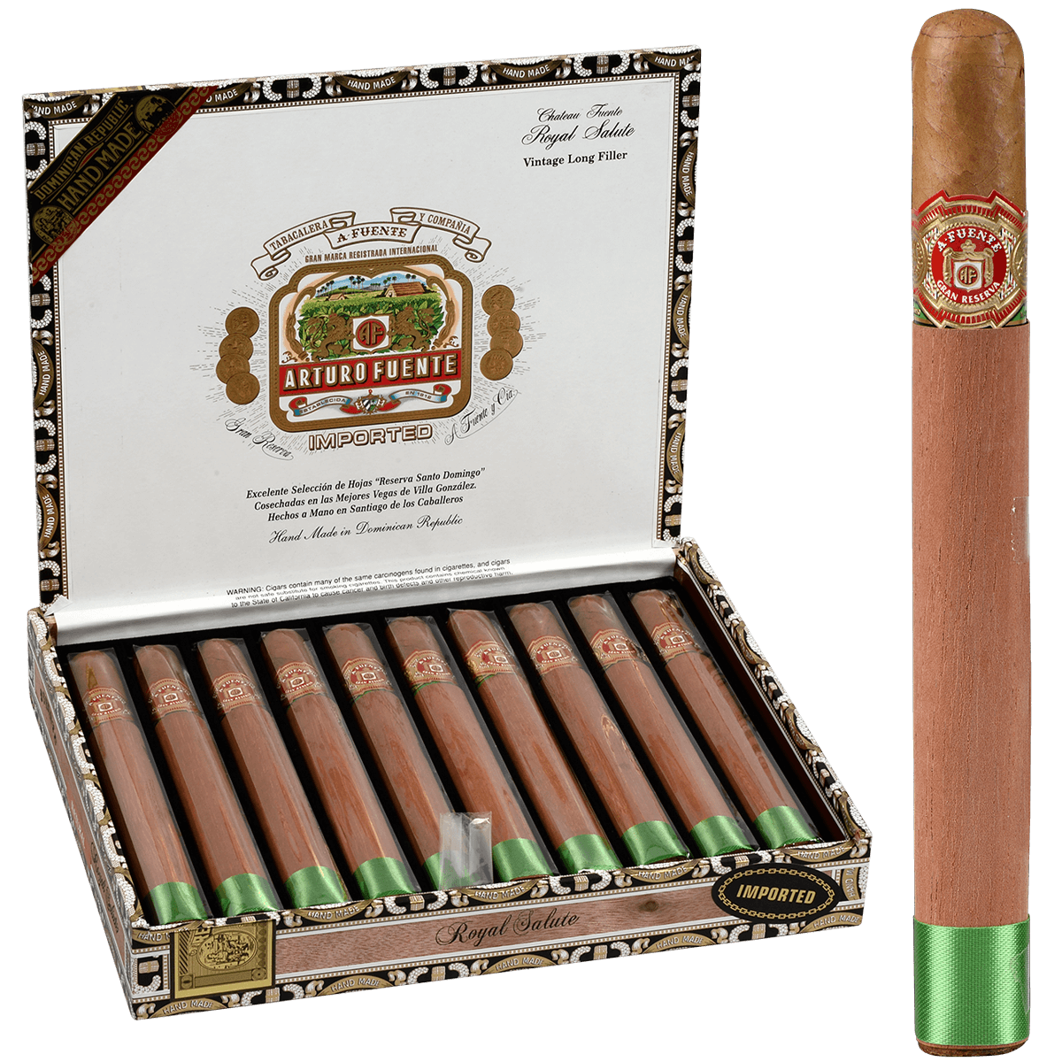 Arturo Fuente Royal Salute Natural 10 Ct. Box 7.63X54