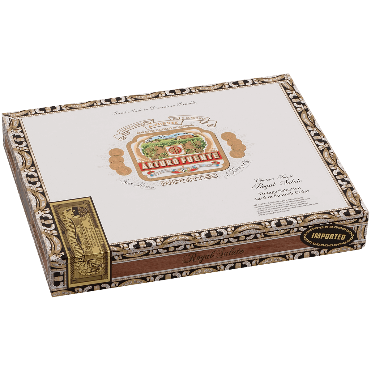 Arturo Fuente Royal Salute Sun Grown 10 Ct. Box 7.63X54
