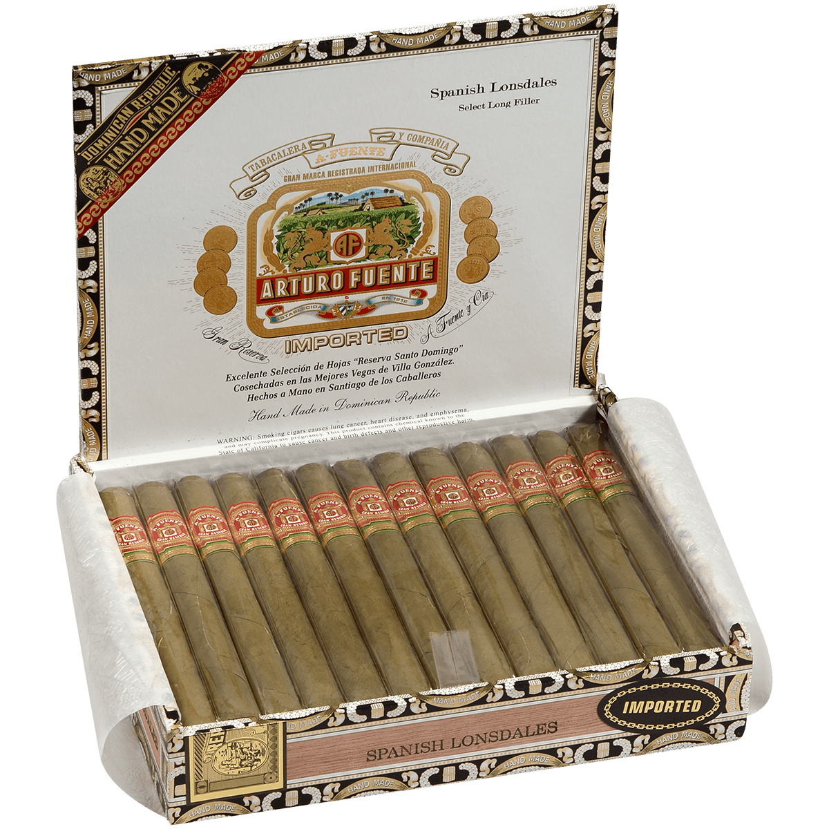 Arturo Fuente Spanish Lonsdale Claro 25 Ct. Box 6.50X42