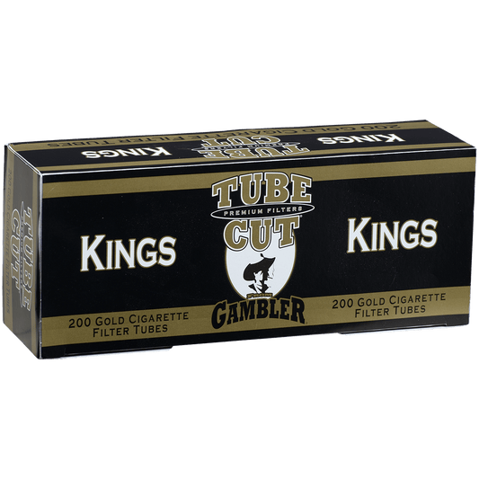 Cigarette Tubes Gambler Tube Cut King Size Full Flavor 5-200 Ct. Boxes