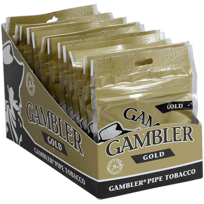 Gambler Pipe Tobacco Gold Mini 12'S 1 Oz. Bag