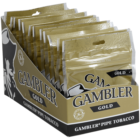 Gambler Pipe Tobacco Gold Mini 12'S 1 Oz. Bag