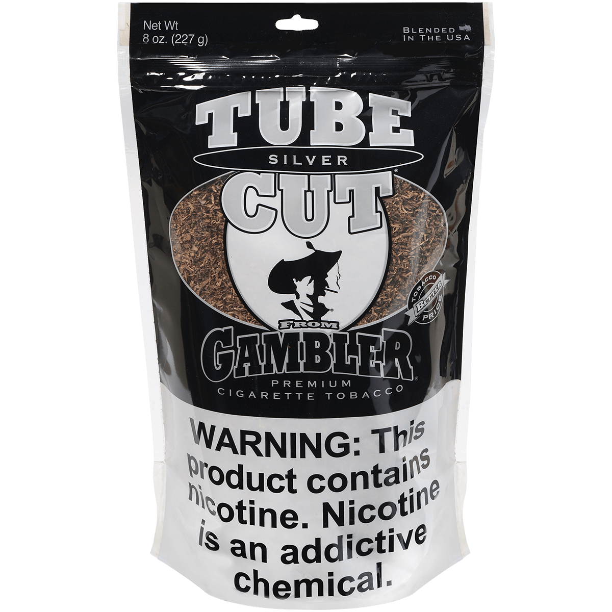 Gambler Myo Tube Cut Silver Large Bag 8.00 Oz