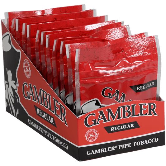 Gambler Pipe Tobacco Regular Mini 12'S 1 Oz. Bag
