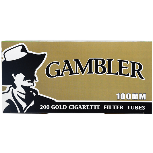 Cigarette Filter Tubes Gambler 100Mm Gold 5-200 Ct. Boxes