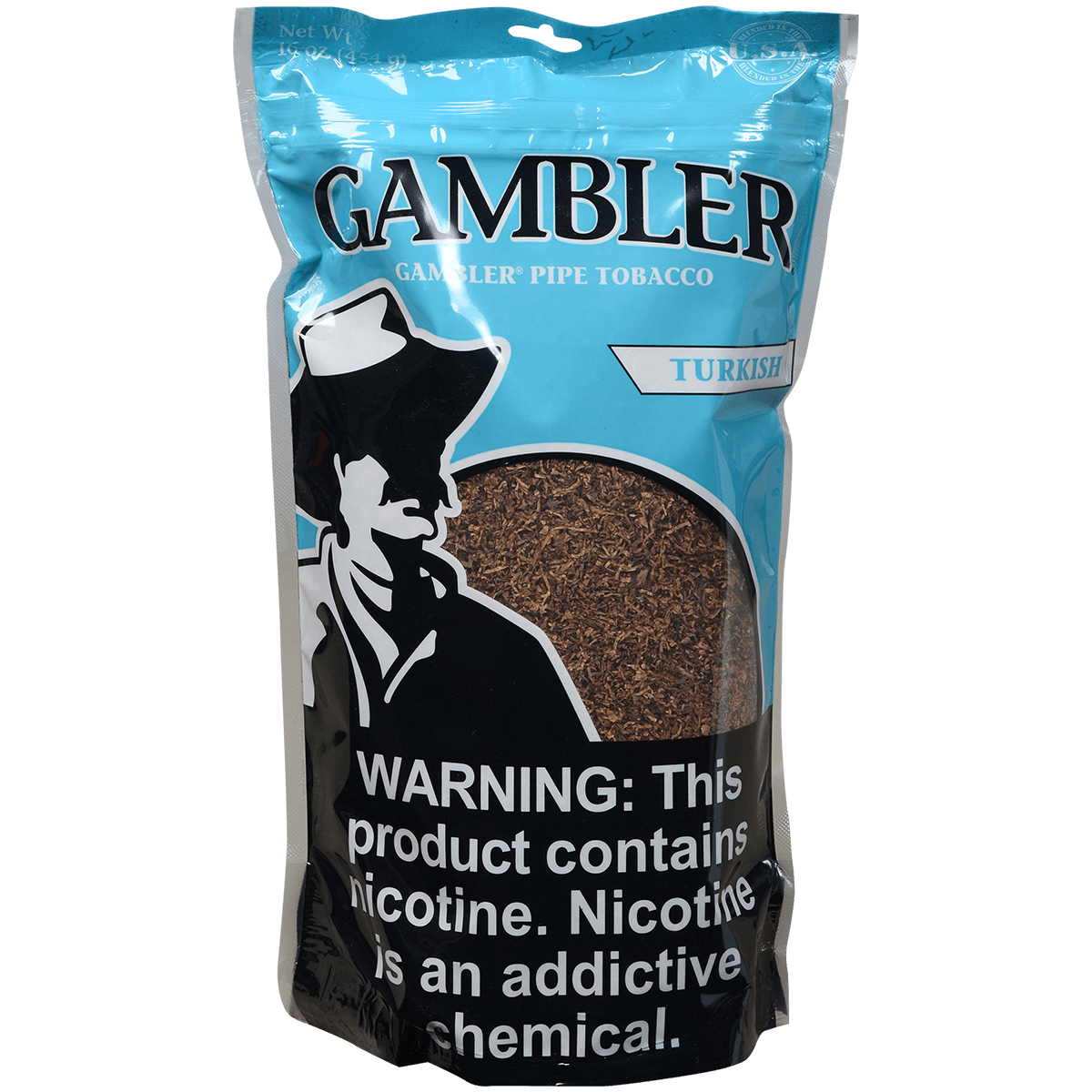 Gambler Pipe Tobacco Turkish Large 16 Oz. Bag