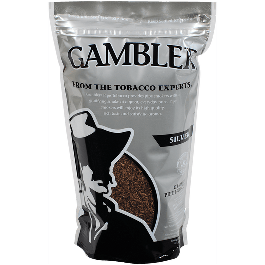 Gambler Pipe Tobacco Silver Large 16 Oz. Bag
