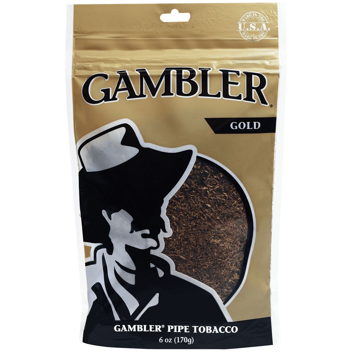 Gambler Pipe Tobacco Gold/Mellow Medium 6 Oz. Bag