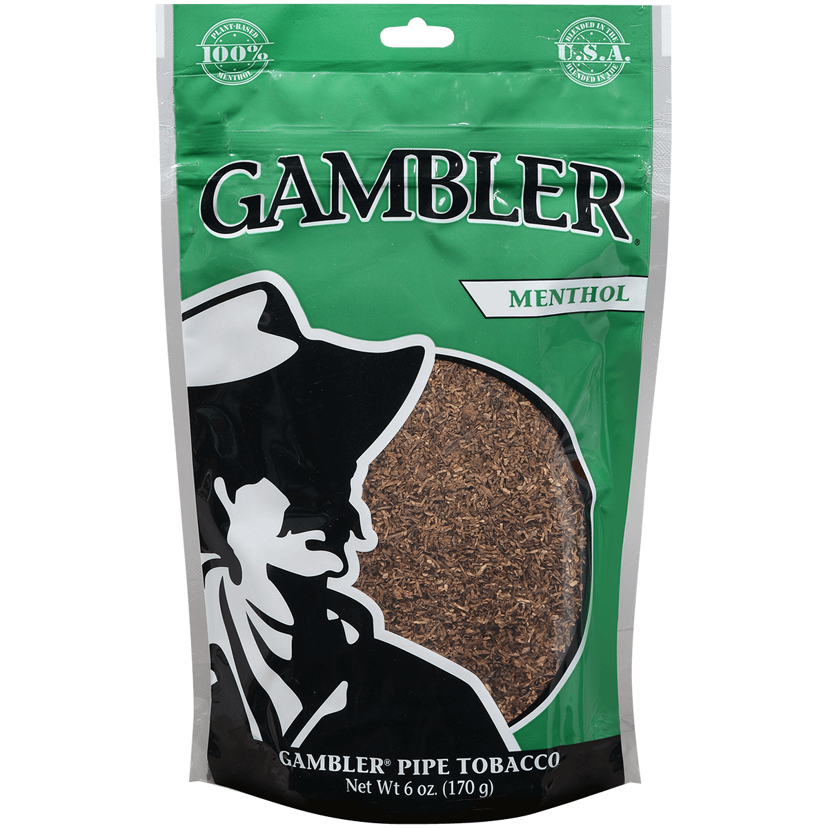 Gambler Pipe Tobacco Menthol Medium 6 Oz. Bag