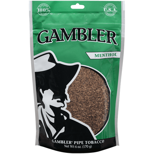 Gambler Pipe Tobacco Menthol Medium 6 Oz. Bag