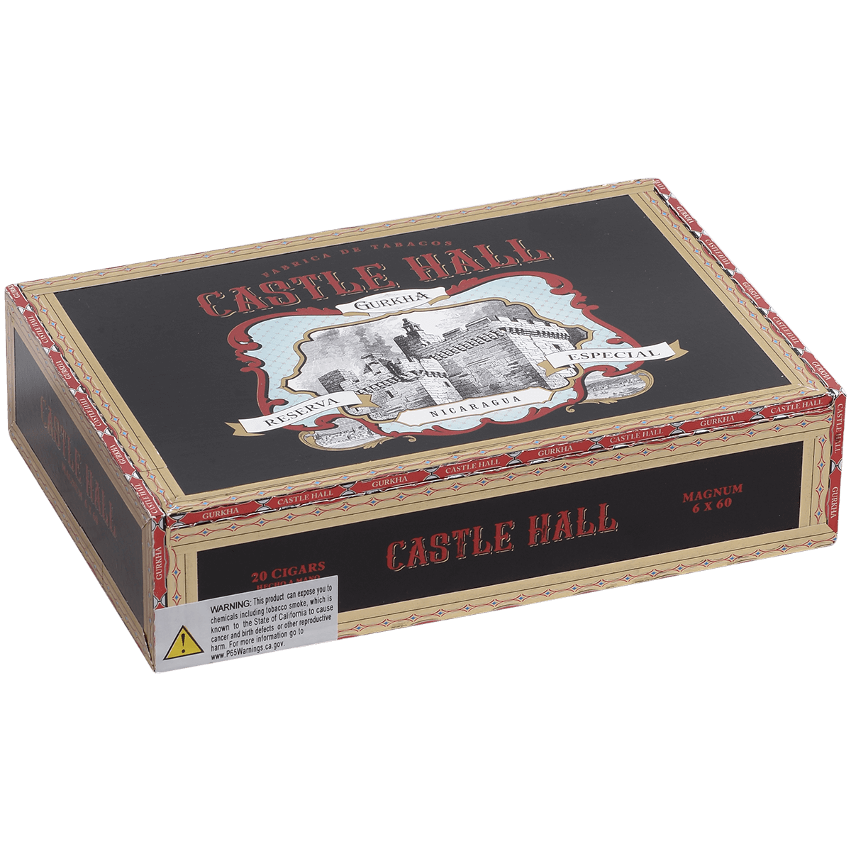Gurkha Castle Hall Nicaragua Magnum 20 Ct.Box 6X60