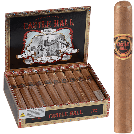 Gurkha Castle Hall Nicaragua Toro 20 Ct Box 6X54