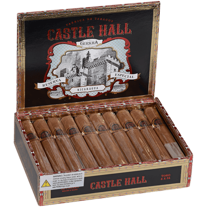 Gurkha Castle Hall Nicaragua Toro 20 Ct Box 6X54