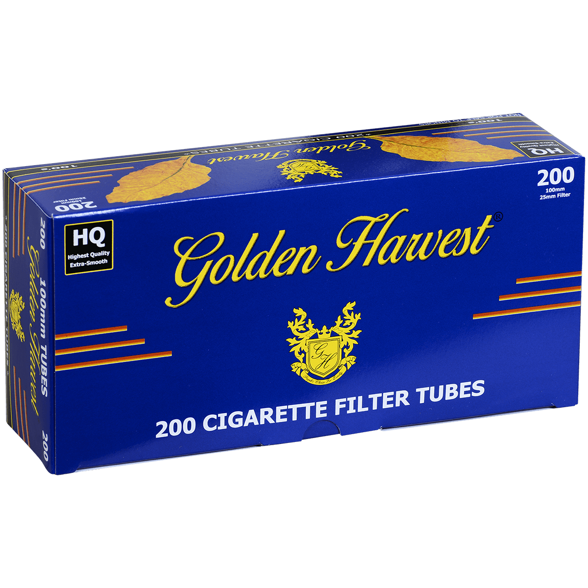 Golden Harvest Blue 100Mm Filtered Tubes 200Ct. Carton