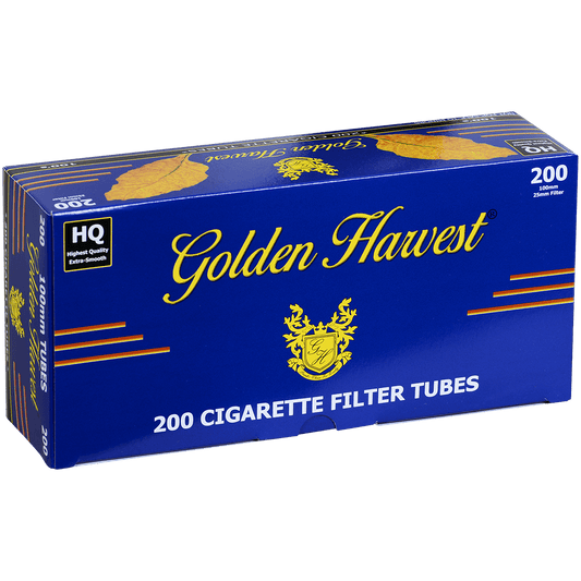 Golden Harvest Blue 100Mm Filtered Tubes 200Ct. Carton