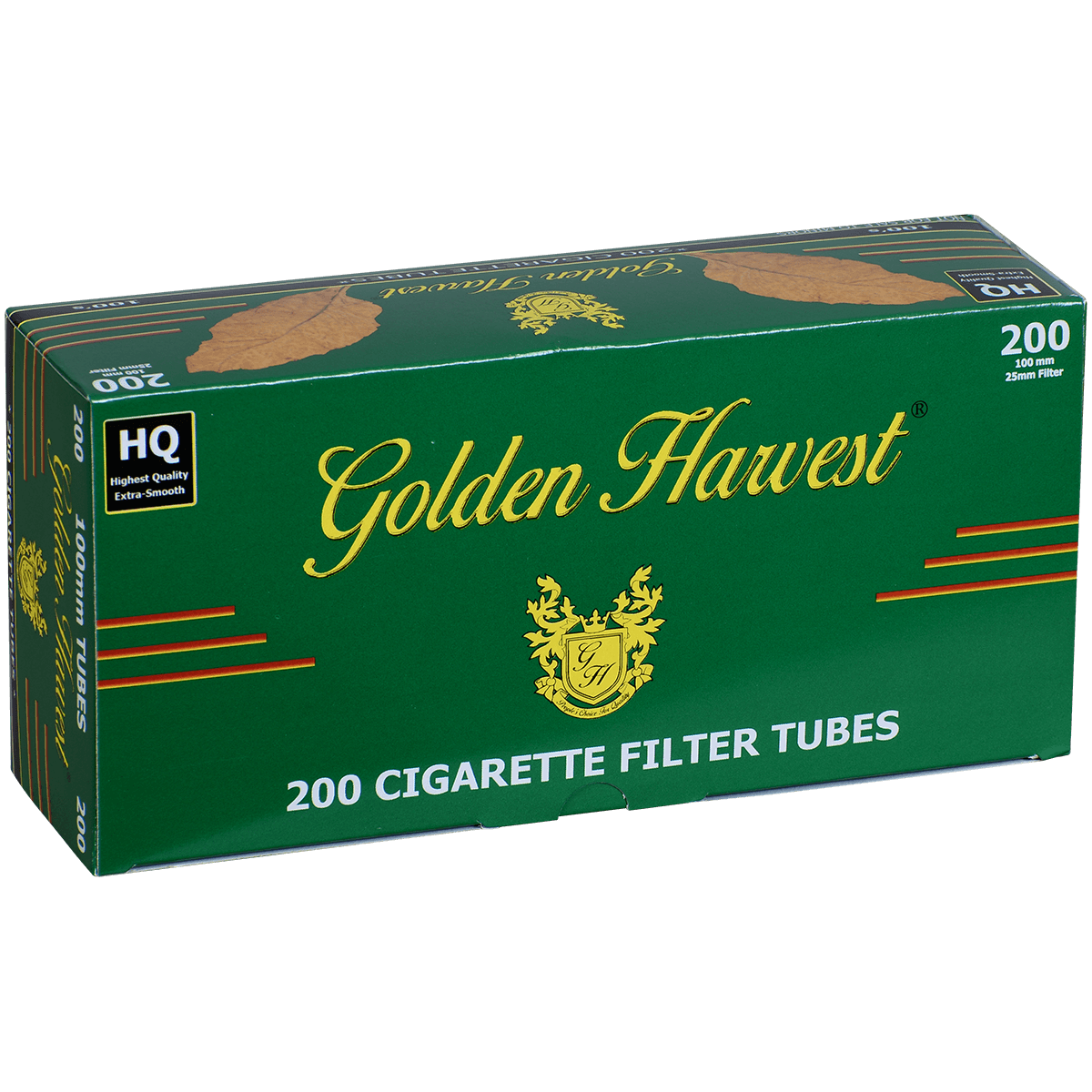 Golden Harvest Menthol 100Mm Filtered Tubes 200Ct. Carton