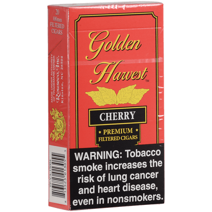 Golden Harvest Filtered Cigar 100'S Cherry 10/20 Carton