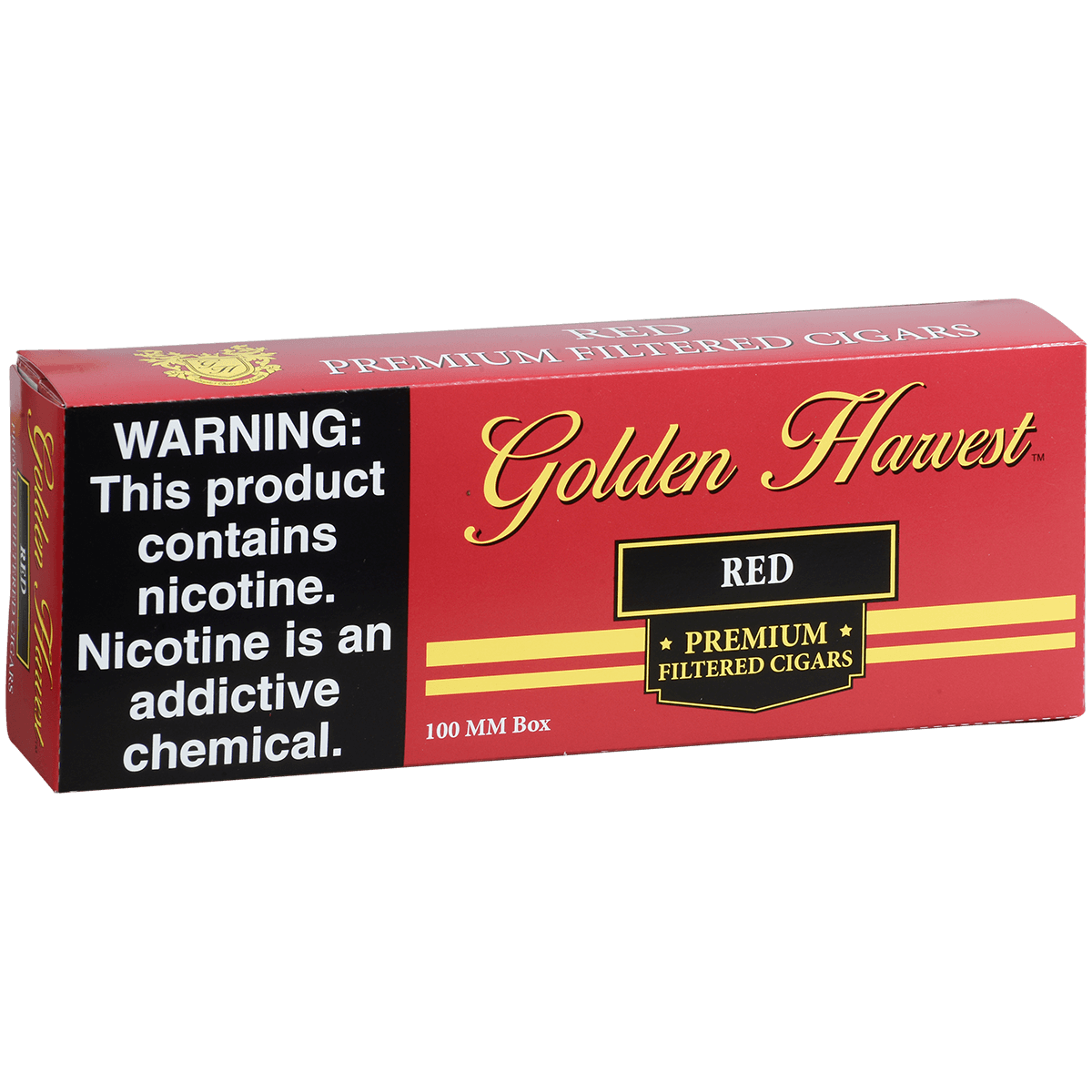 Golden Harvest Filtered Cigar 100'S Red 10/20 Carton