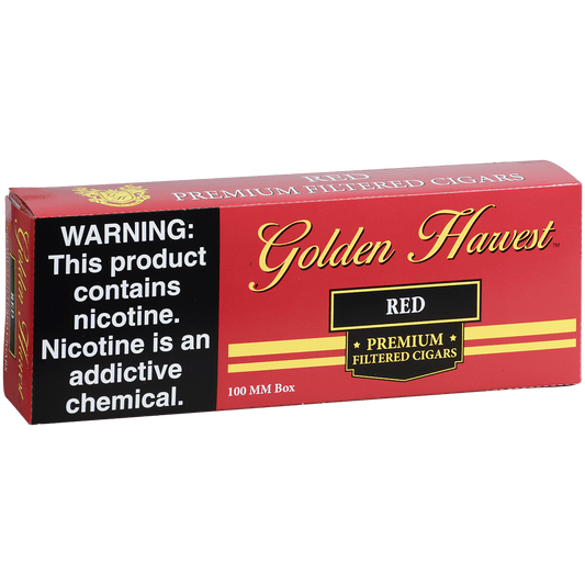 Golden Harvest Filtered Cigar 100'S Red 10/20 Carton