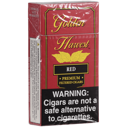 Golden Harvest Filtered Cigar 100'S Red 10/20 Carton