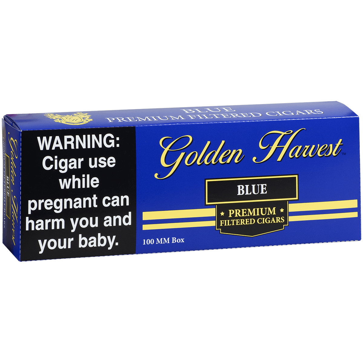 Golden Harvest Filtered Cigar 100'S Blue 10/20 Carton