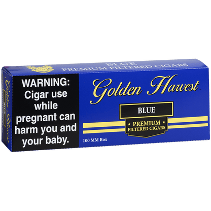 Golden Harvest Filtered Cigar 100'S Blue 10/20 Carton