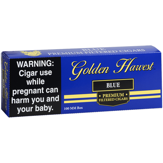 Golden Harvest Filtered Cigar 100'S Blue 10/20 Carton