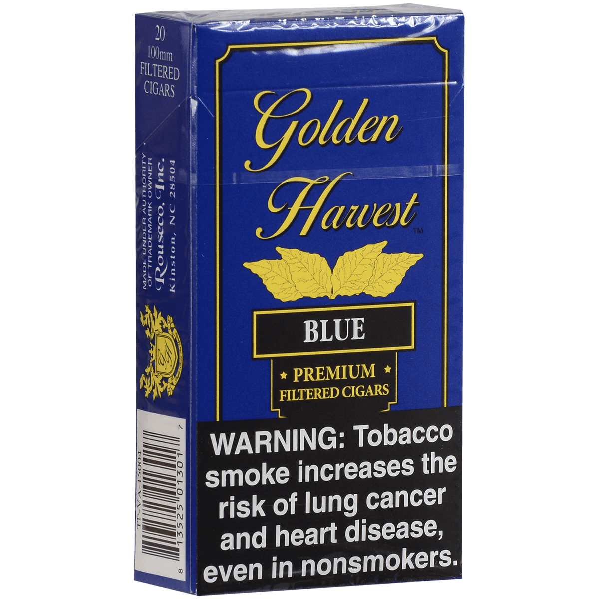Golden Harvest Filtered Cigar 100'S Blue 10/20 Carton
