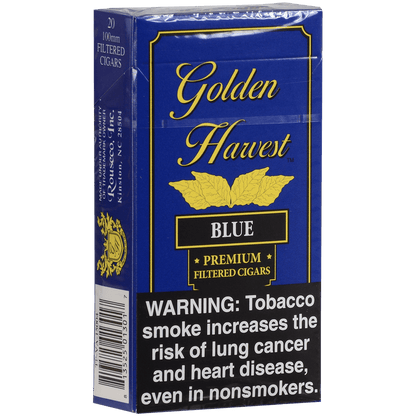 Golden Harvest Filtered Cigar 100'S Blue 10/20 Carton