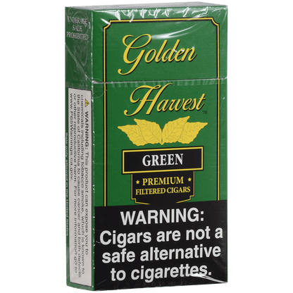 Golden Harvest Filtered Cigar 100'S Green 10/20 Carton