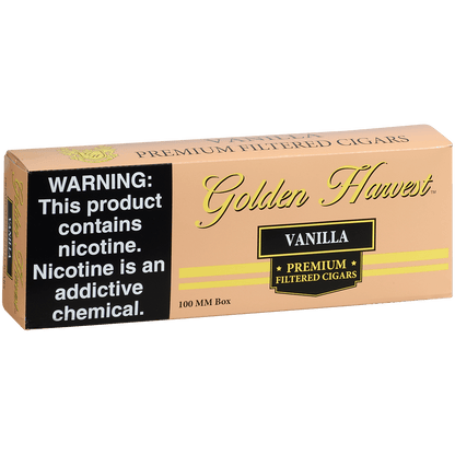 Golden Harvest Filtered Cigar 100'S Vanilla 10/20 Carton