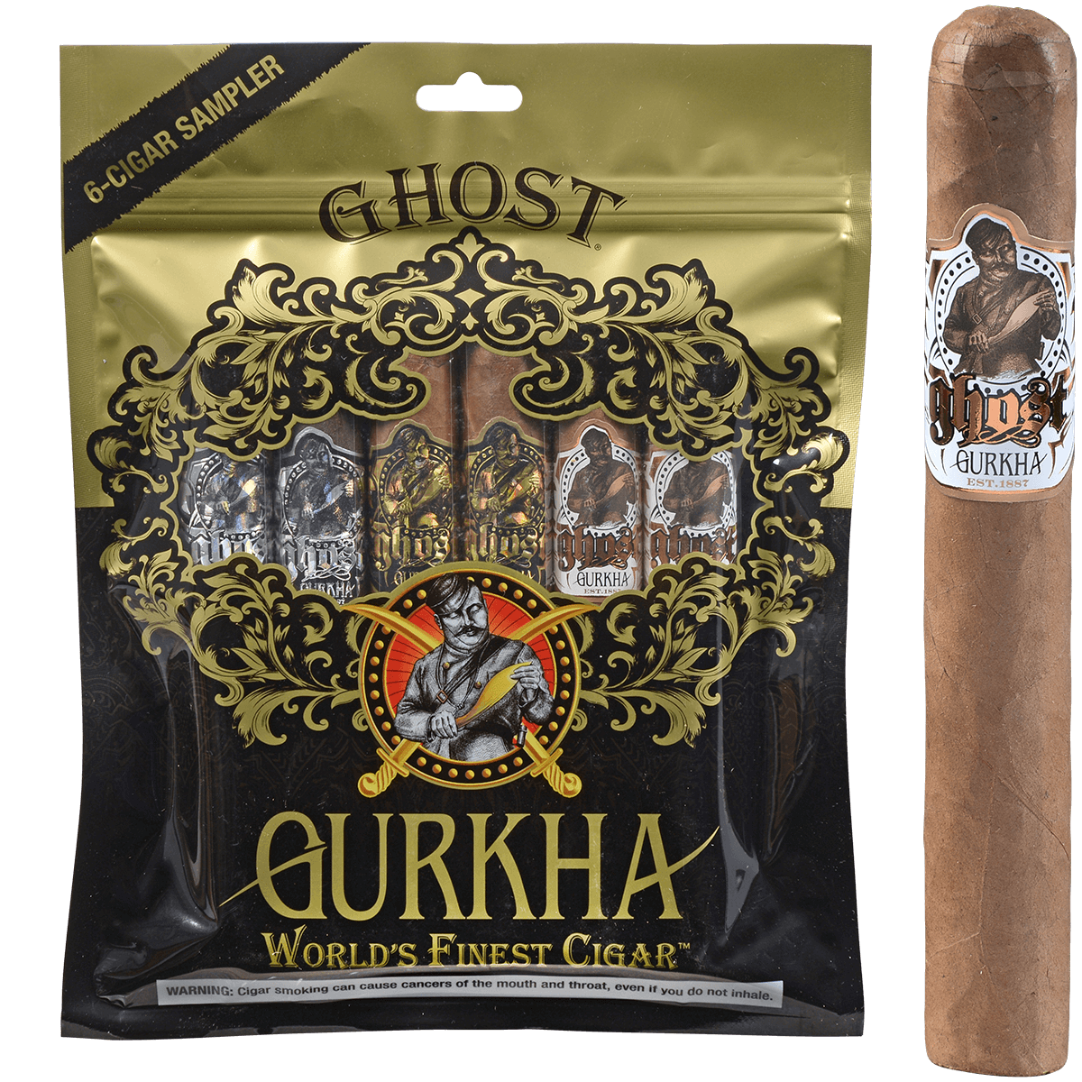 Gurkha Ghost Fresh Pack 6 Ct. Sampler