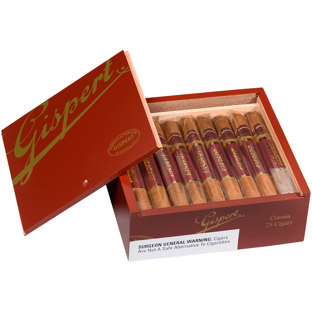 Gispert Corona 25 Ct. Box 5.63X42